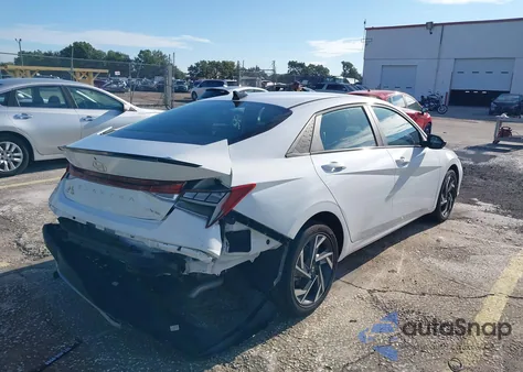 2025 Hyundai Elantra Hybrid Sel Sport z USA, uszkodzony, nr VIN KMHLM4DJXSU123355